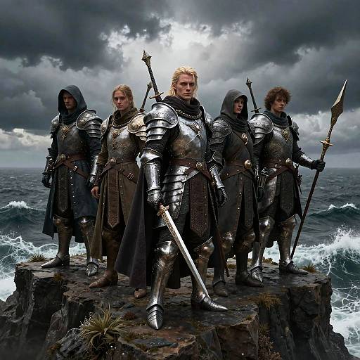 Notorious Fantasy Characters on Cliff