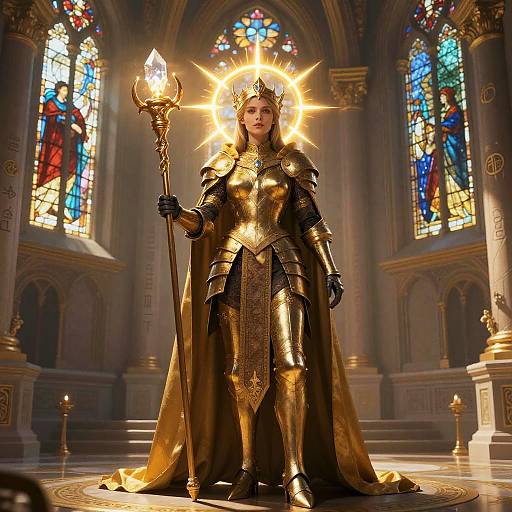 Noble Cleric in Radiant Armor