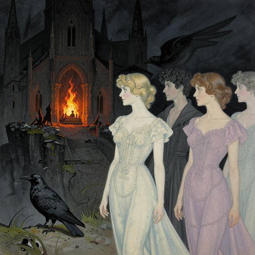 Intricate Art: Dark Abbey and Ravens