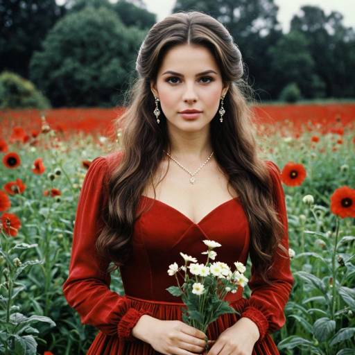 Enchanted Princess Bride in Red Dress