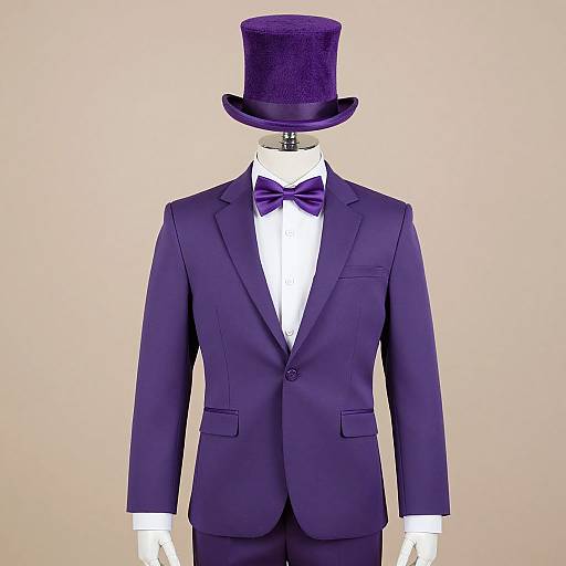 Purple Pimp Costume for Men