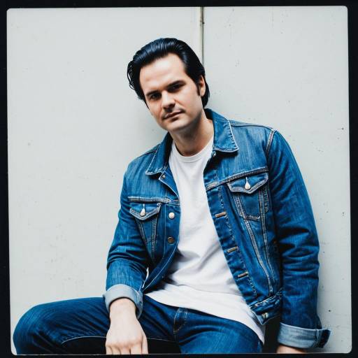 Man in Denim Jacket and White T-shirt