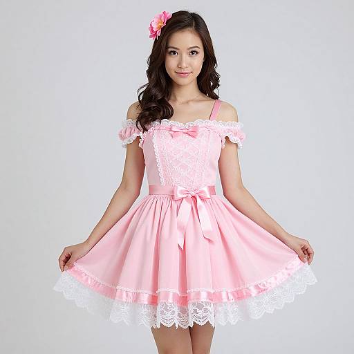 Elegant Pink Tea Party Costume