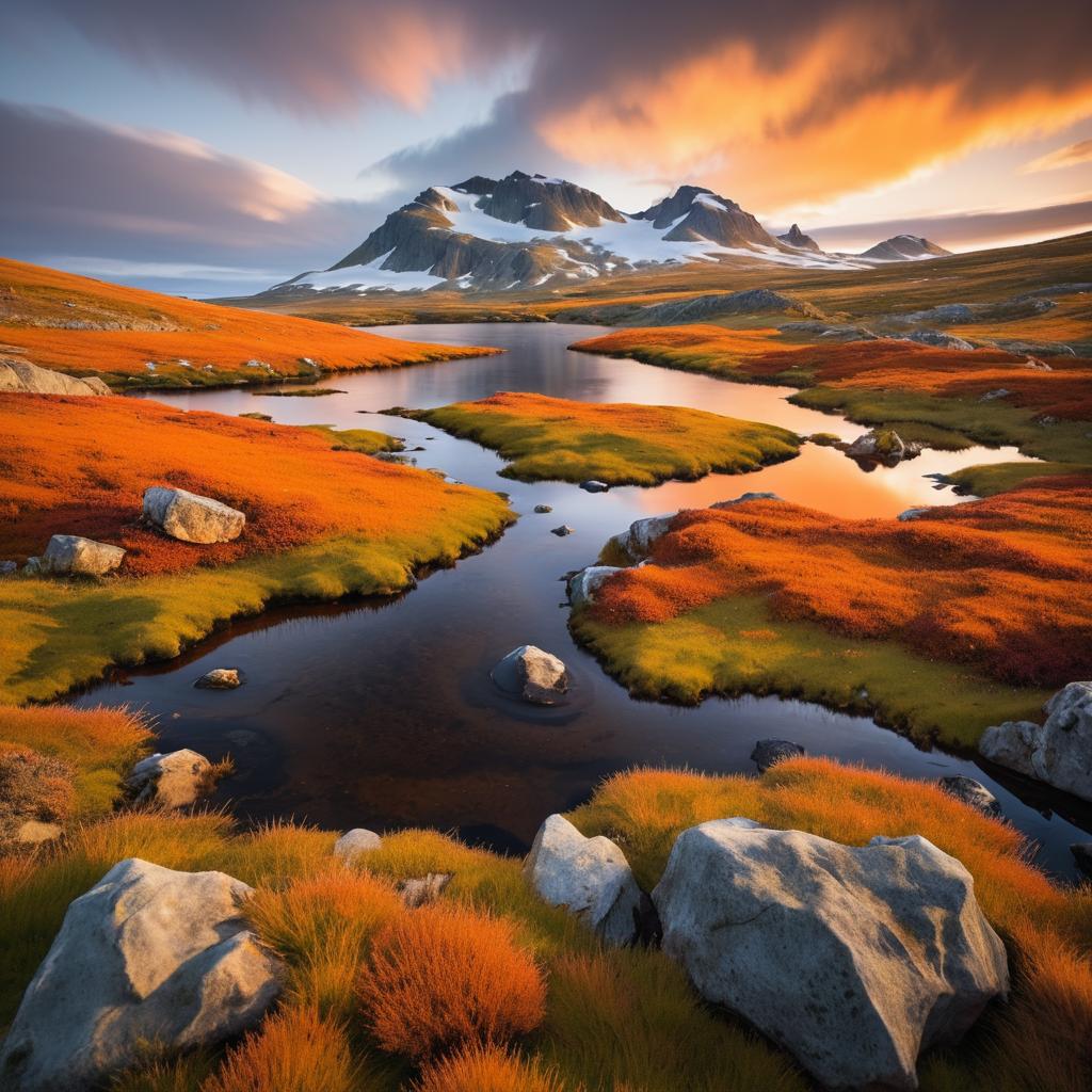 Majestic Tundra Landscape at Dusk