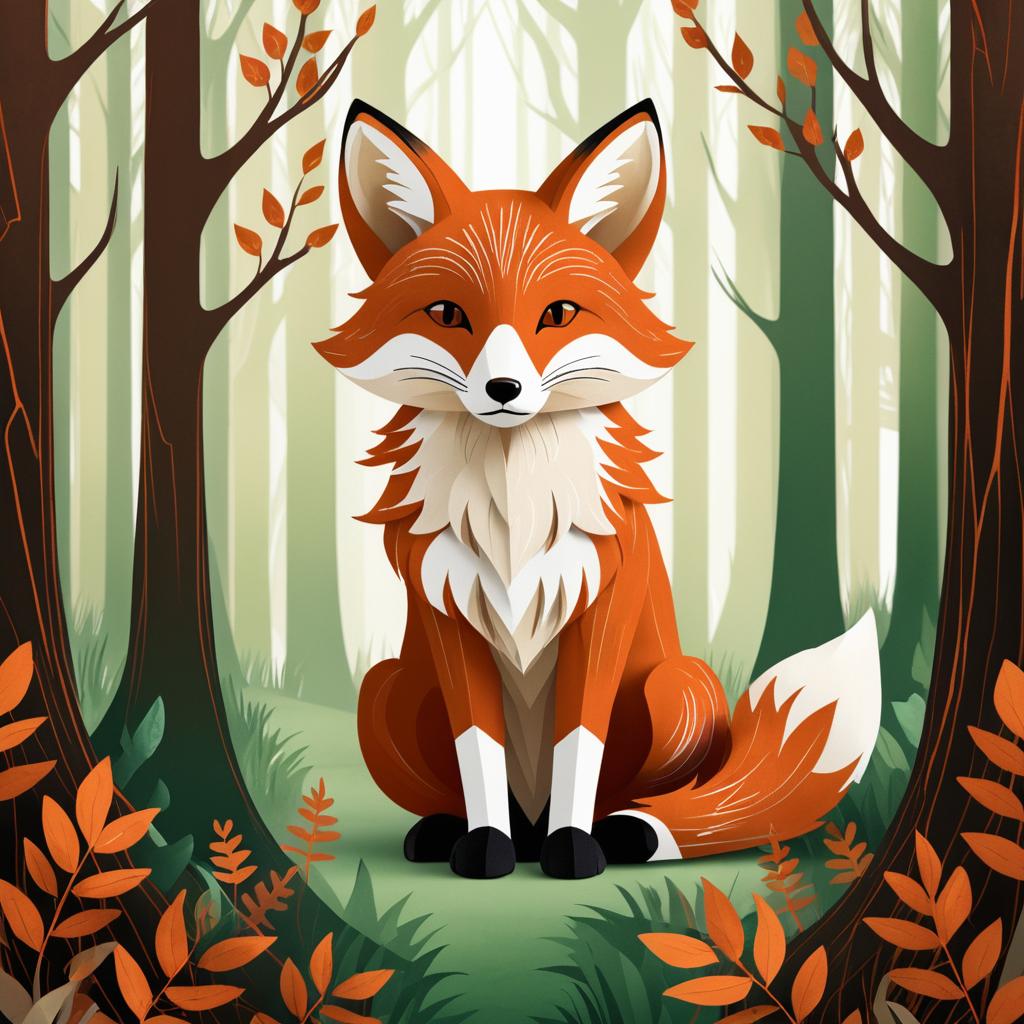 Clever Fox in a Mystical Forest