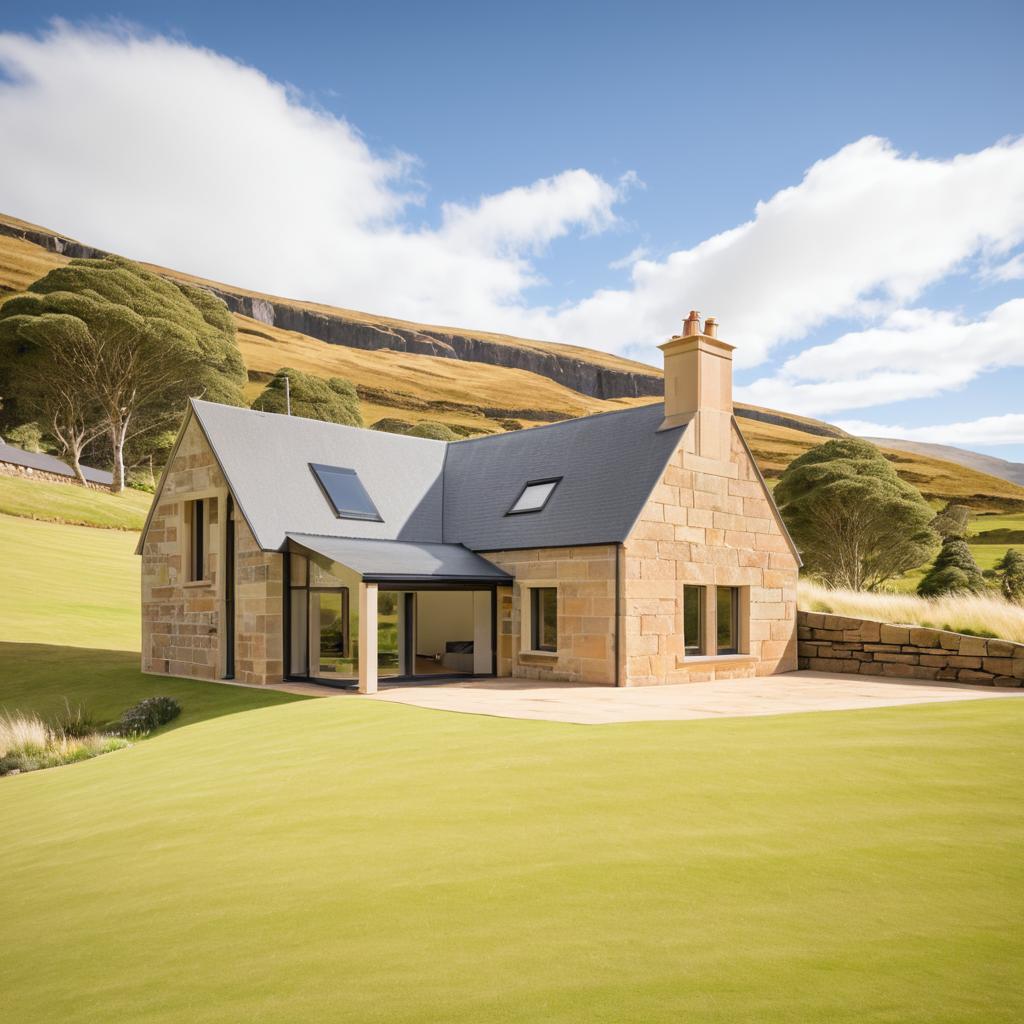 Scenic Sandstone House in Highland Setting