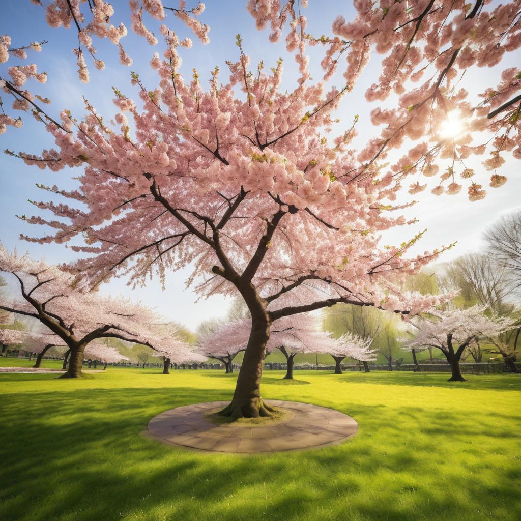 Tranquil Spring Bloom: Cherry Blossom Serenity