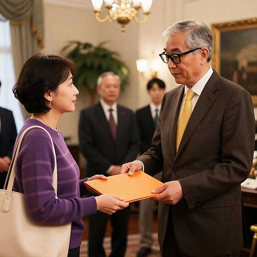 Elegant Room Exchange Between Two Individuals