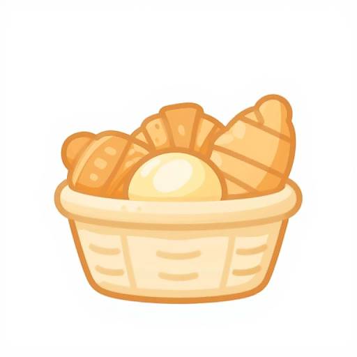 Minimalist Corporate Portrait with Croissants
