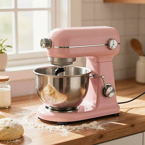Retro Kitchen Mixer with Flour Splashes