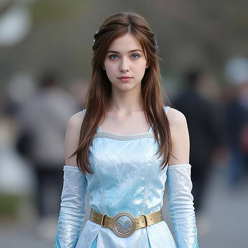 Realistic Ice Fantasy Girl Costume