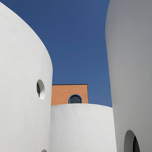 Modern Minimalist Building Against Blue Sky