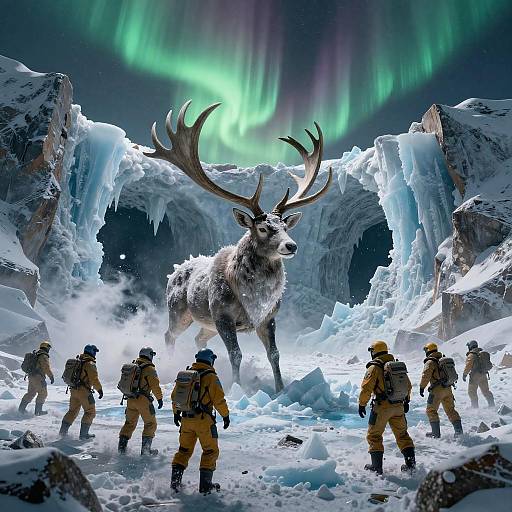 Exomarine Archaeologists Discover Crystalline Aurora Stag