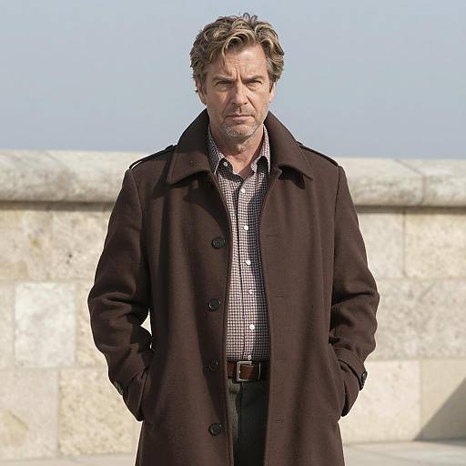 Middle-Aged Man in Vintage Costume