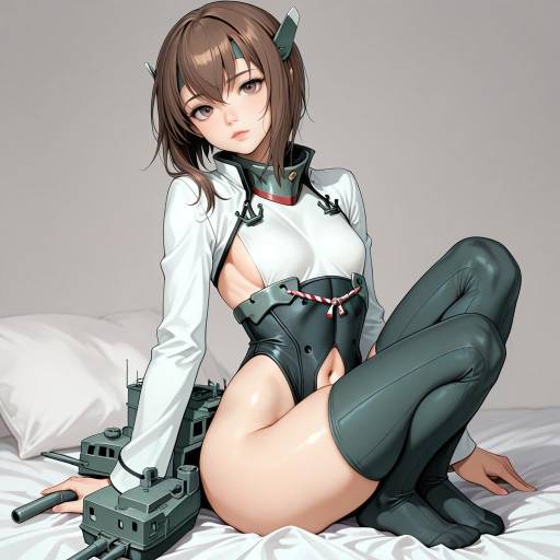 Cute Brown-haired Girl with Headband