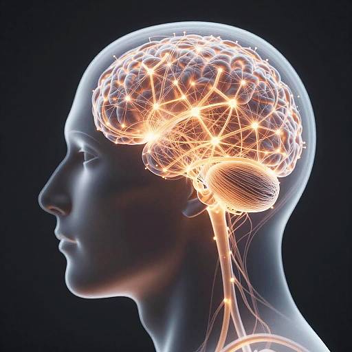 Glowing Neuronal Network in Head