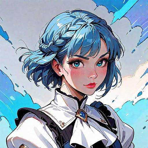 Ludmina Anime Character Portrait