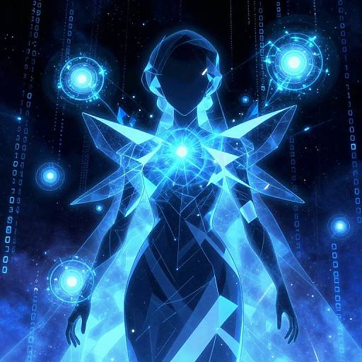 Mysterious Anime AI in Space