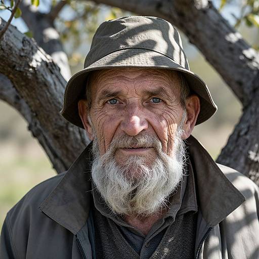 Photorealistic Portrait of Elderly Fisherman