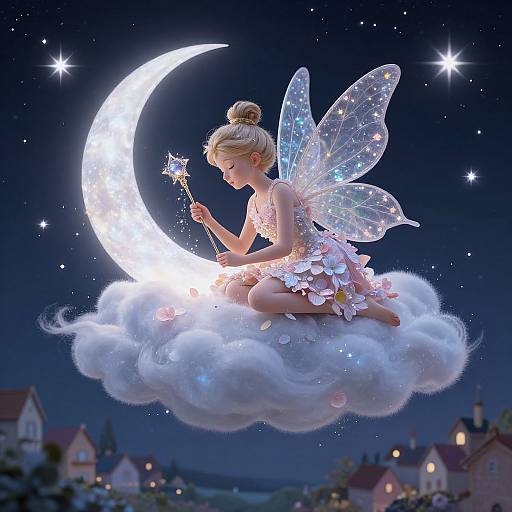 Tooth Fairy on Sparkling Cloud