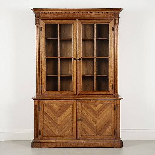 Elegant Georgian Breakfront Bookcase