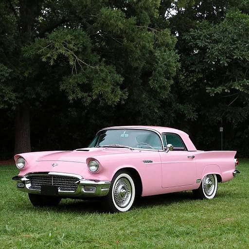 Classic 1957 Pink Ford Thunderbird