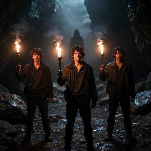 Exploring a Mysterious Foggy Cave