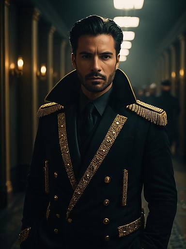 Cinematic Portrait of Stylish Man