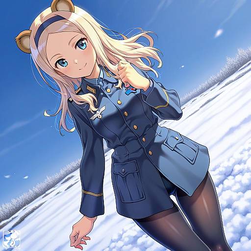 Illustration of Aleksandra i. pokryshkin, brave witches in the style of Pairan