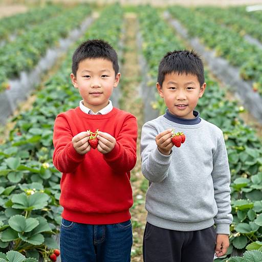 Boys in Strawberry Field Joy