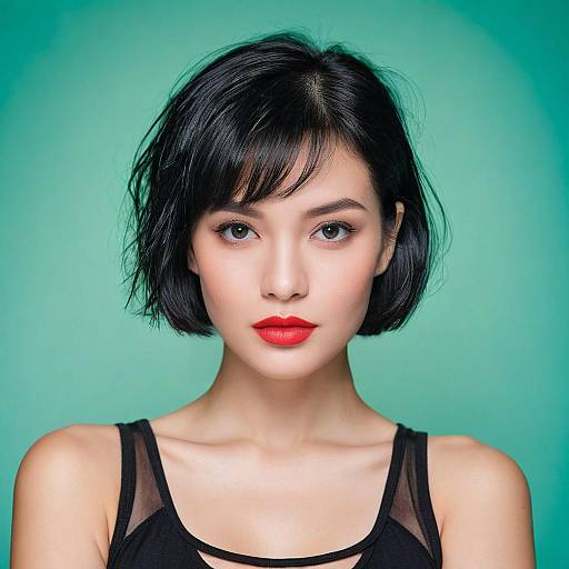 Realistic Portrait of Girl with Makeup