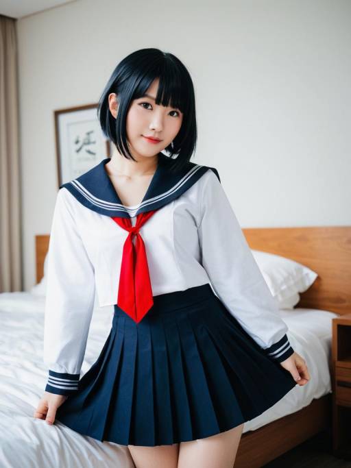 Lifestyle costume photo of Amemori sayo. Cosplay clothes