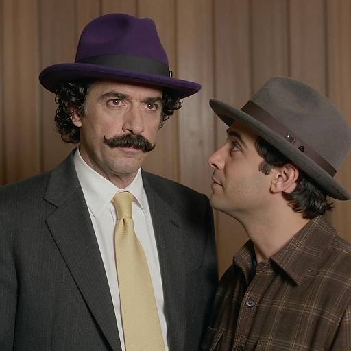 Portrait of Two Stylish Men Together