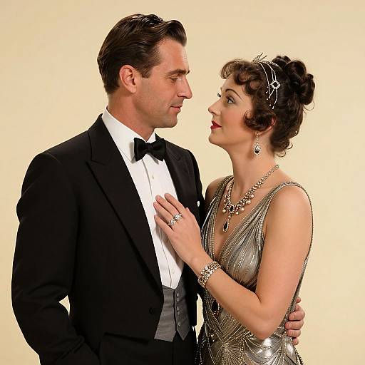 Vintage 3D Render of Romantic Elegance