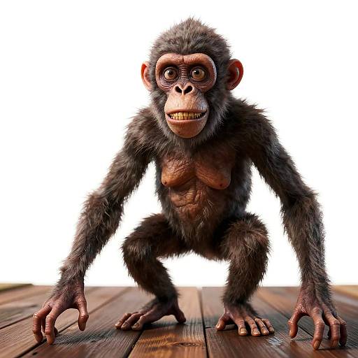 Eerie CGI Monkey-Like Creature