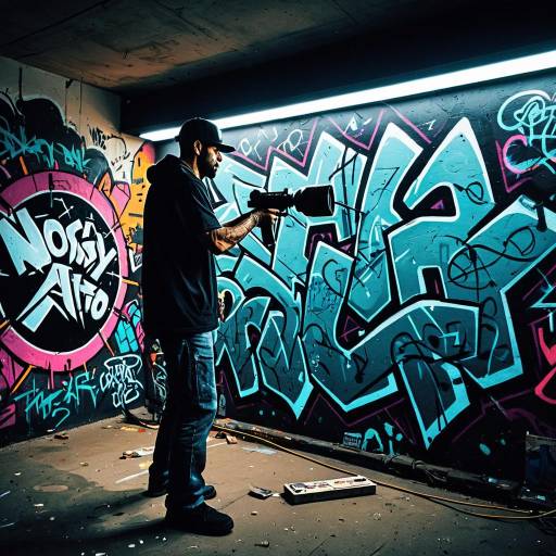 Urban Graffiti Artist in Club Vibes