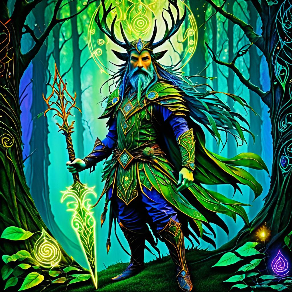 Enchanting Forest Guardian in Vibrant Glade