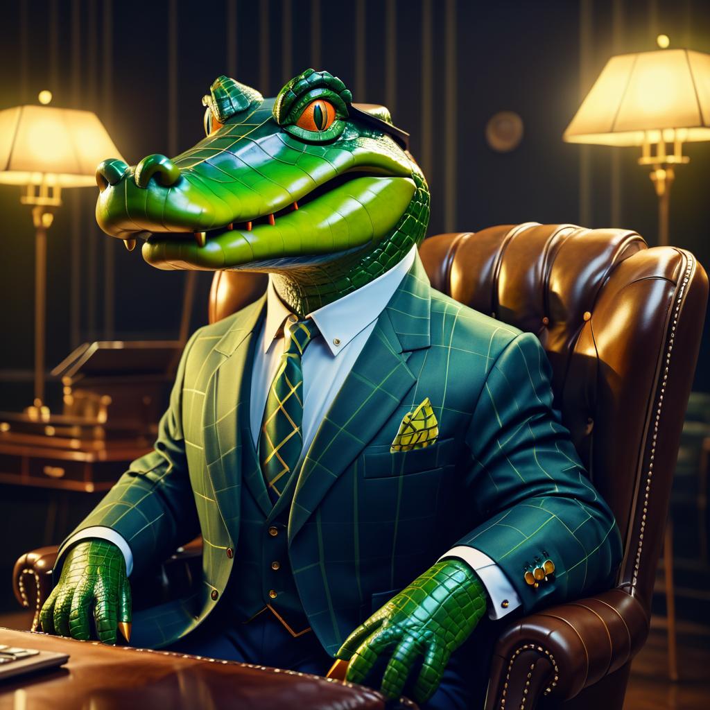 Business Alligator: A Digital Masterpiece