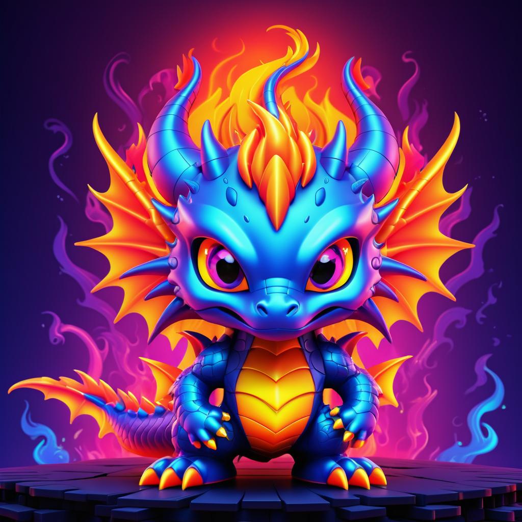 Vengeful Little Dragon in Fiery Style