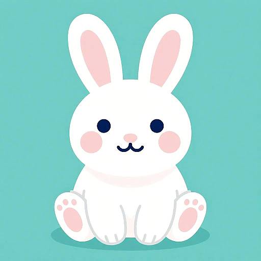 Colorful Rabbit Vector Illustration
