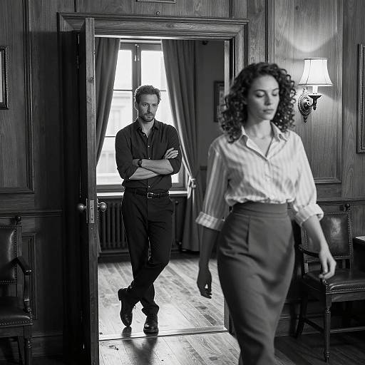 Serious Encounter in a Vintage Setting