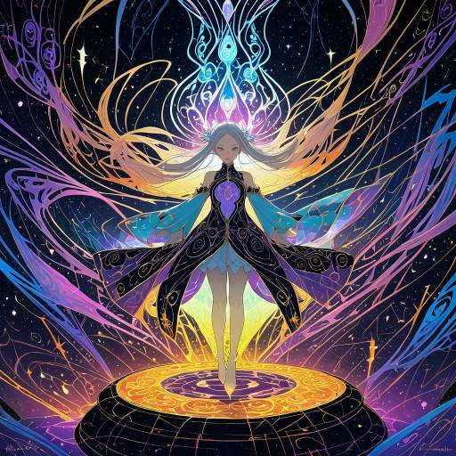 Celestial Warrior in Enchanted Dusk