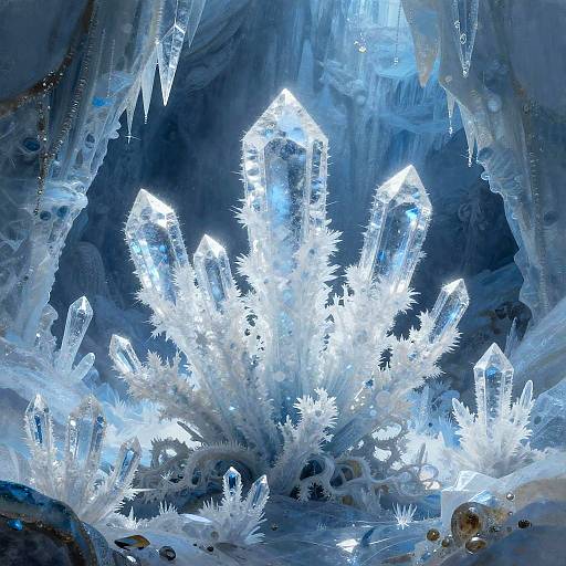 Enchanted Crystalline Ice Fauna