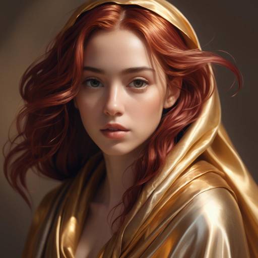 Vulnerable Elegance: Anime Portrait Vulnerable Elegance: Anime Portrait