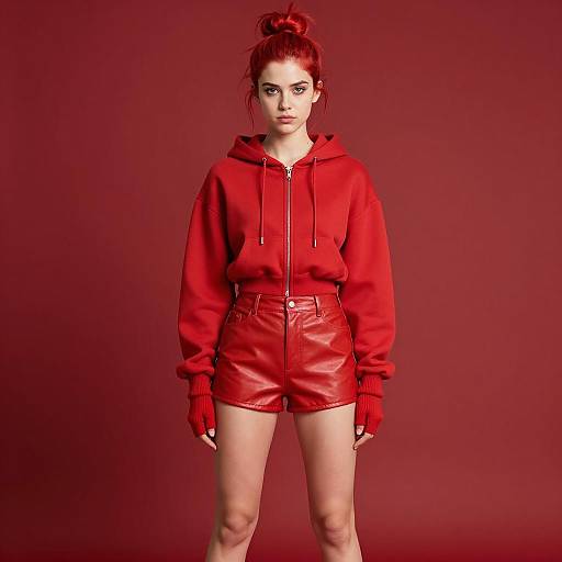 Bold and Funny Red Fashion Statement