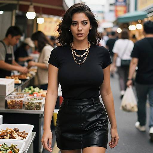 Edgy Woman at Seoul Night Market