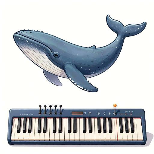 Whale Synth with Gond Patterns