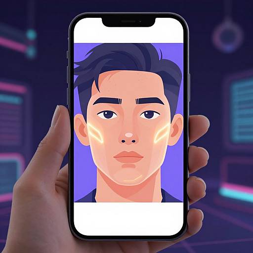 Face Shape App AR Illustration