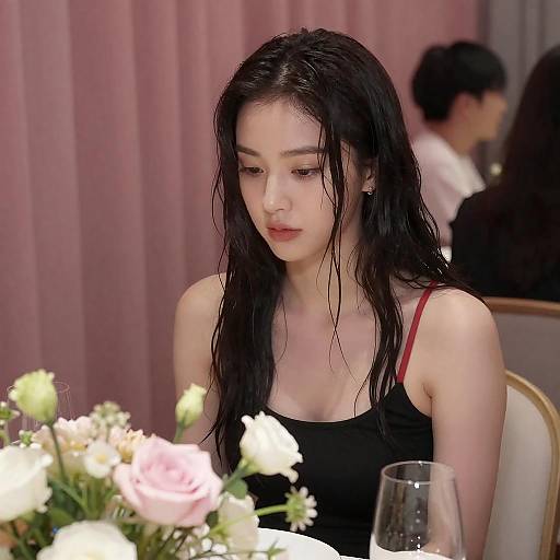 Introspective Woman in a Cozy Setting