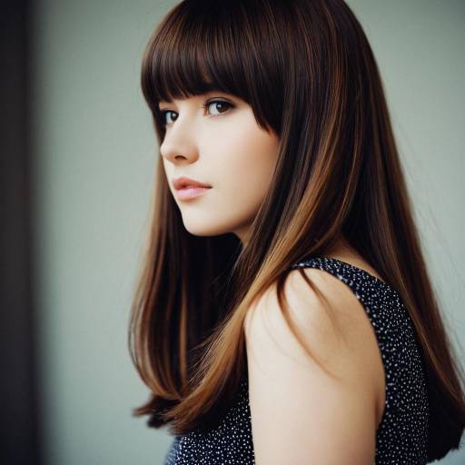 Charming Peekaboo Hairstyle in Focus